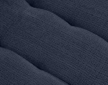 Canapé panoramique d'angle gauche 7 places convertible avec coffre en velours texturé Anna