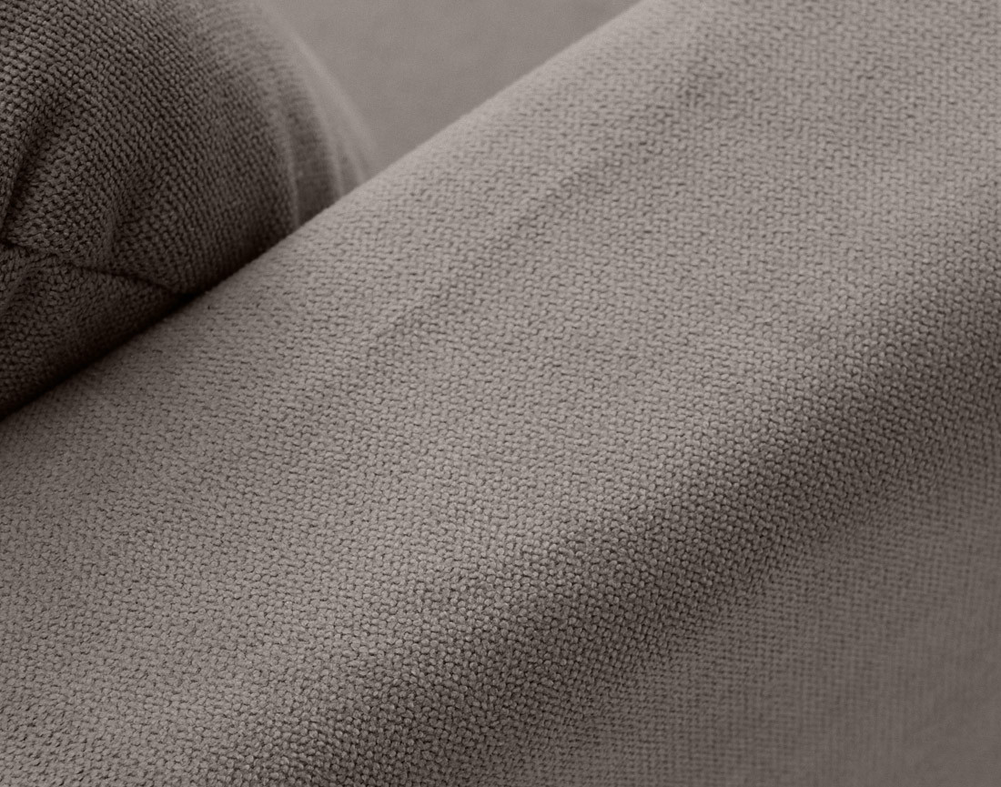 Canapé droit déhoussable 3 places en tissu Serena