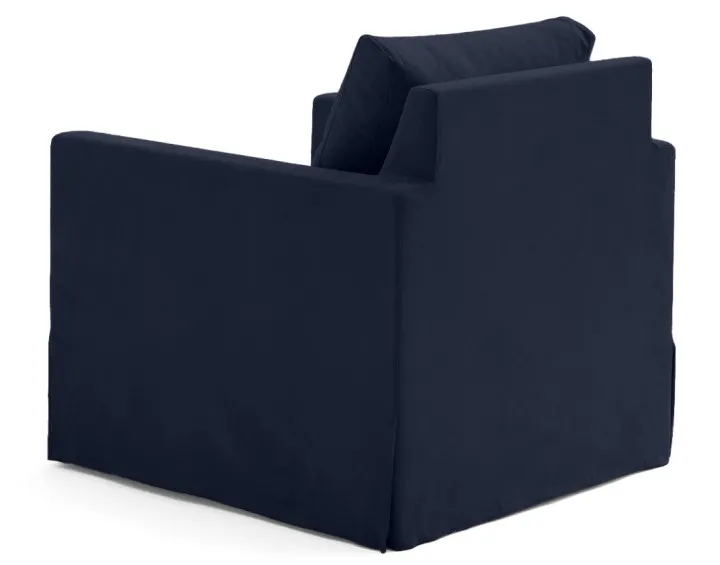 Fauteuil déhoussable en tissu Serena