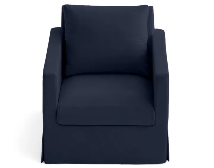 Fauteuil déhoussable en tissu Serena