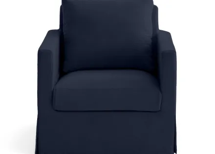 Fauteuil déhoussable en tissu Serena