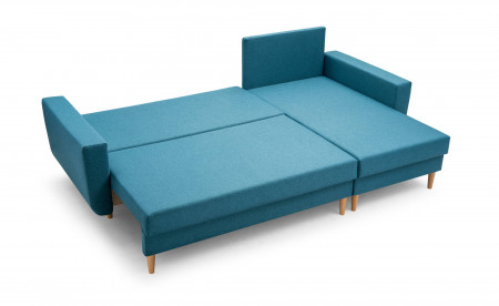 Jan - Canapé d'angle réversible 4 places - convertible avec coffre - Style scandinave Jan - Canapé d'angle réversible 4 places - convertible avec coffre - Style scandinave