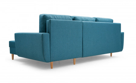 Jan - Canapé d'angle réversible 4 places - convertible avec coffre - Style scandinave Jan - Canapé d'angle réversible 4 places - convertible avec coffre - Style scandinave