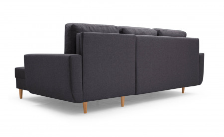 Jan - Canapé d'angle réversible 4 places - convertible avec coffre - Style scandinave Jan - Canapé d'angle réversible 4 places - convertible avec coffre - Style scandinave