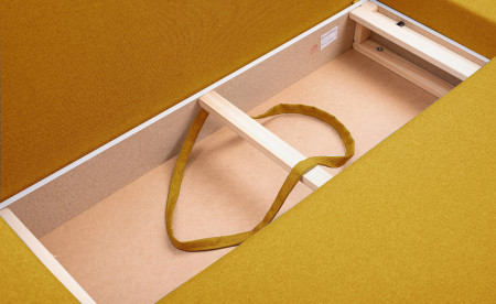 Jan - Canapé d'angle réversible 4 places - convertible avec coffre - Style scandinave Jan - Canapé d'angle réversible 4 places - convertible avec coffre - Style scandinave