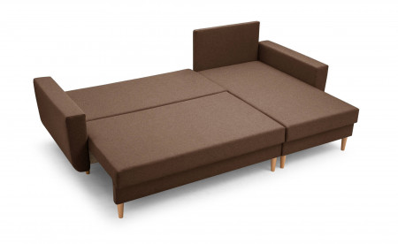 Jan - Canapé d'angle réversible 4 places - convertible avec coffre - Style scandinave Jan - Canapé d'angle réversible 4 places - convertible avec coffre - Style scandinave