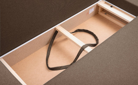 Jan - Canapé d'angle réversible 4 places - convertible avec coffre - Style scandinave Jan - Canapé d'angle réversible 4 places - convertible avec coffre - Style scandinave