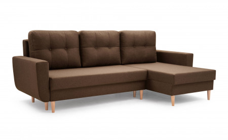 Jan - Canapé d'angle réversible 4 places - convertible avec coffre - Style scandinave Jan - Canapé d'angle réversible 4 places - convertible avec coffre - Style scandinave