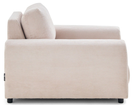 Fauteuil en velours côtelé Garance