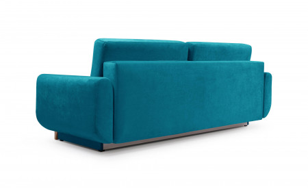 Nilsa - Canapé droit 3 places convertible - avec coffre de rangement - style scandinave Nilsa - Canapé droit 3 places convertible - avec coffre de rangement - style scandinave