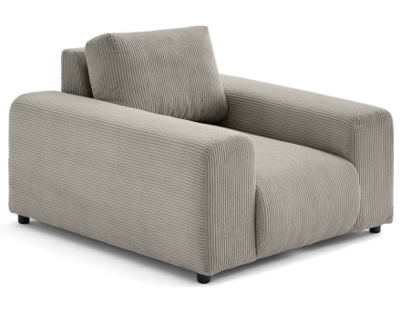 Fauteuil en velours côtelé Garance