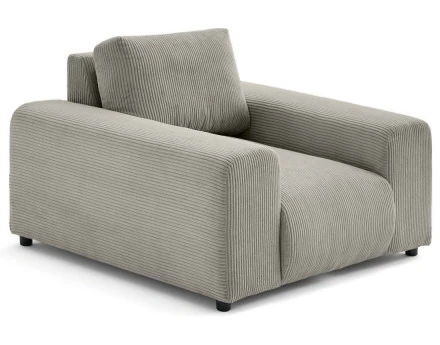 Fauteuil en velours côtelé Garance