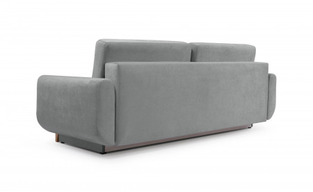 Nilsa - Canapé droit 3 places convertible - avec coffre de rangement - style scandinave Nilsa - Canapé droit 3 places convertible - avec coffre de rangement - style scandinave
