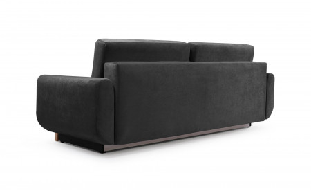 Nilsa - Canapé droit 3 places convertible - avec coffre de rangement - style scandinave Nilsa - Canapé droit 3 places convertible - avec coffre de rangement - style scandinave