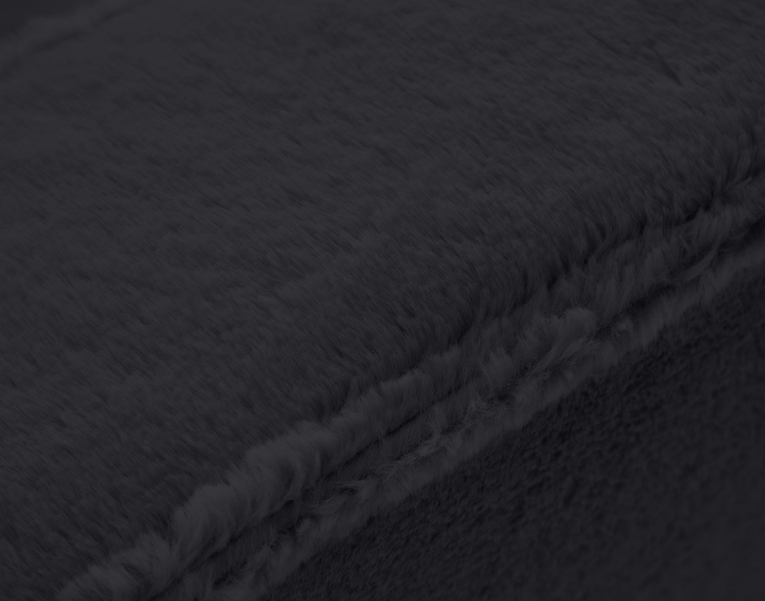 Canapé panoramique d'angle droit 7 places convertible avec coffre en fausse fourrure Jake