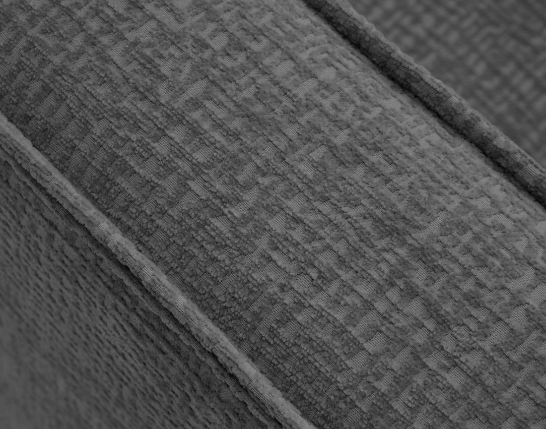Canapé d'angle gauche 4 places convertible en tissu velours relief Jake