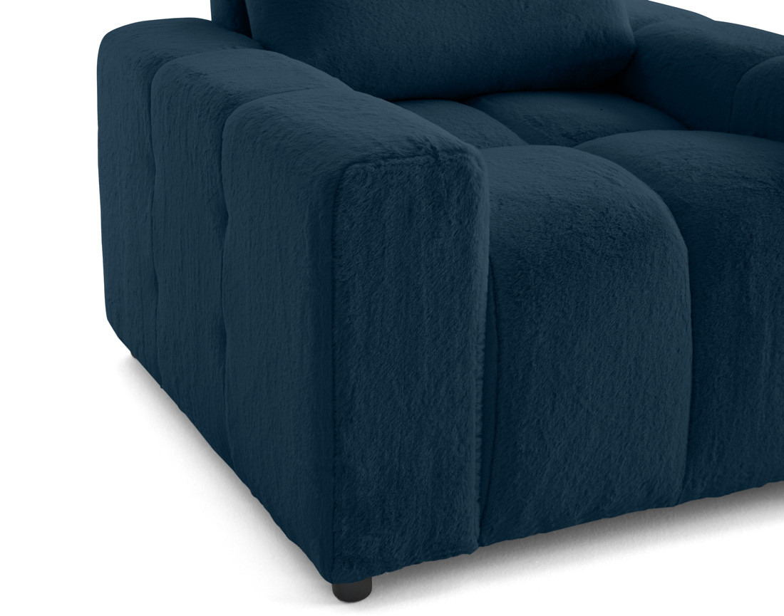 Fauteuil en fausse fourrure Crocus