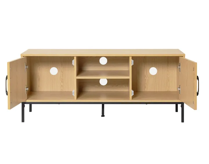 Nagato - meuble tv - bois - 120 cm Bestmobilier