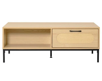Table basse bois 1 tiroir et 1 niche  110 cm Nagato