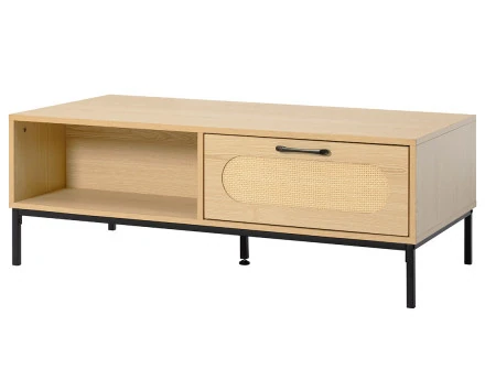 Table basse bois 1 tiroir et 1 niche  110 cm Nagato