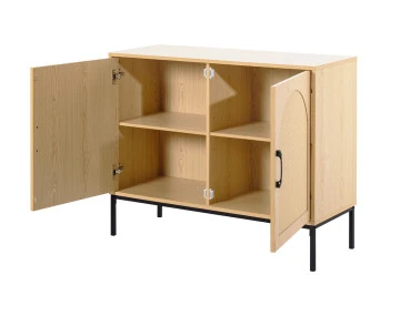 Buffet bas bois 2 portes 100 cm Nagato
