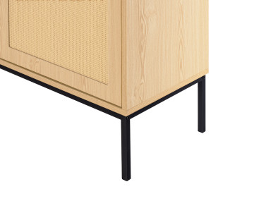 Buffet bas bois 2 portes 100 cm Nagato
