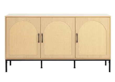 Nagato - buffet bas - bois - 150 cm Bestmobilier