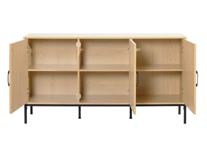 Nagato - buffet bas - bois - 150 cm Bestmobilier