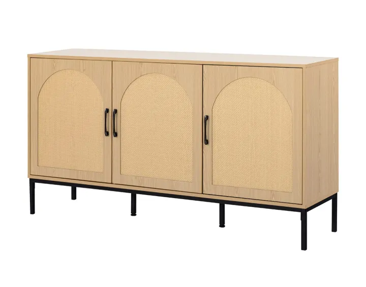 Nagato - buffet bas - bois - 150 cm Bestmobilier