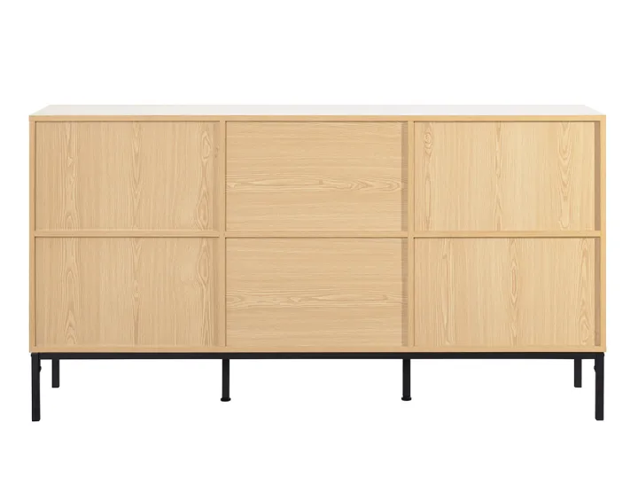 Nagato - buffet bas - bois - 150 cm Bestmobilier