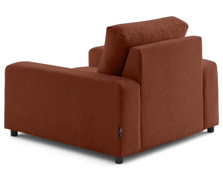 Fauteuil en velours texturé Pivoine