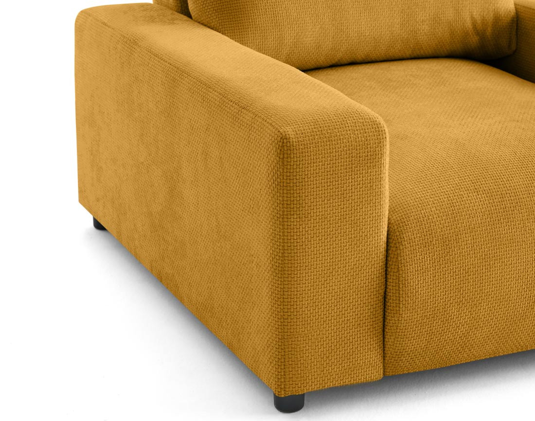 Fauteuil en velours texturé Pivoine