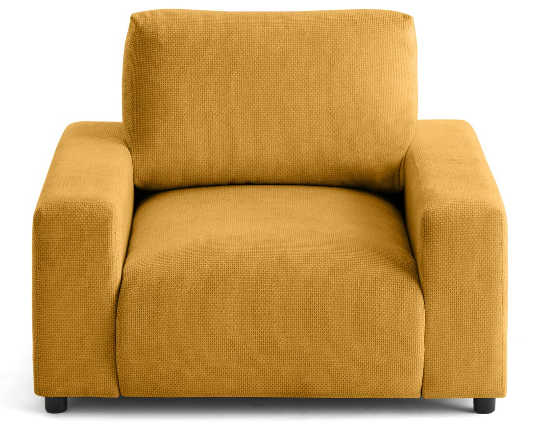 Fauteuil en velours texturé Pivoine