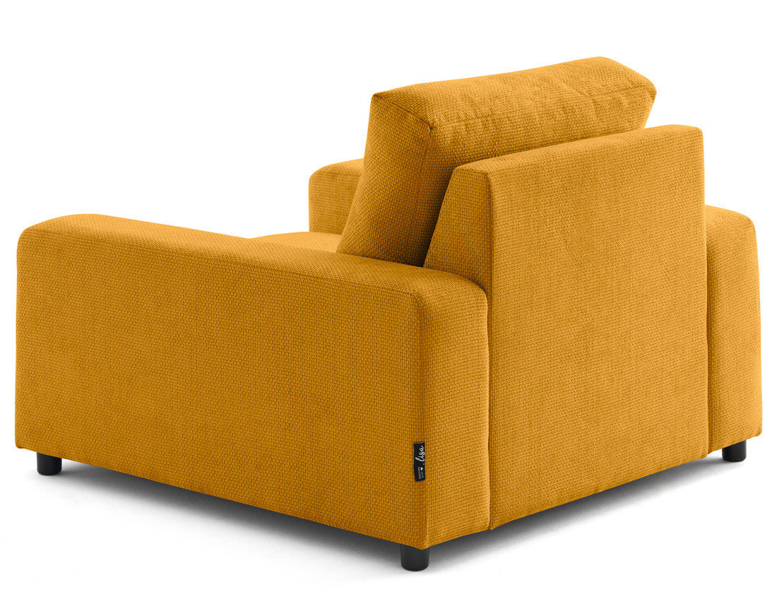 Fauteuil en velours texturé Pivoine