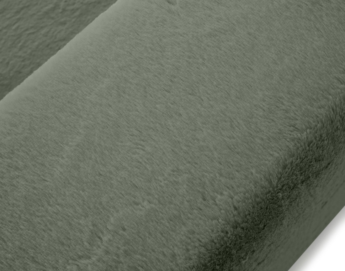 Canapé d'angle réversible 4 places convertible en fausse fourrure Livy