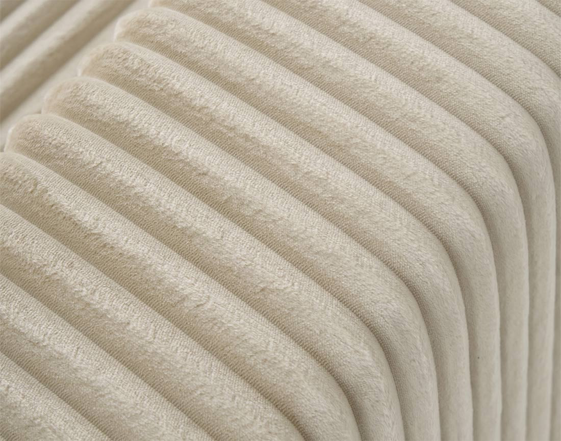 Canapé d'angle 4 places convertible en velours grosses côtes Livy Canapé d'angle 4 places convertible en velours grosses côtes Livy