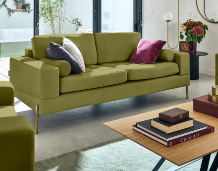 Canapé droit 3 places en...