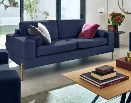 Canapé droit 3 places en...