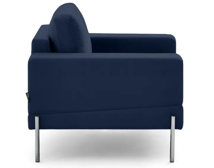 Fauteuil en velours Isaure