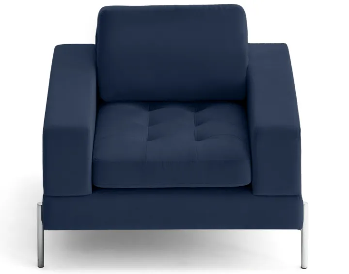 Fauteuil en velours Isaure