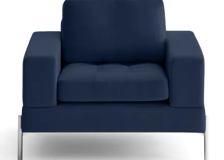 Fauteuil en velours Isaure