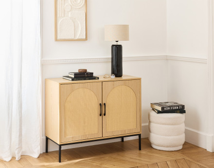 Buffet bas bois 2 portes 100 cm Nagato