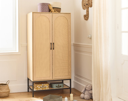 Armoire effet bois 80 cm Nagato