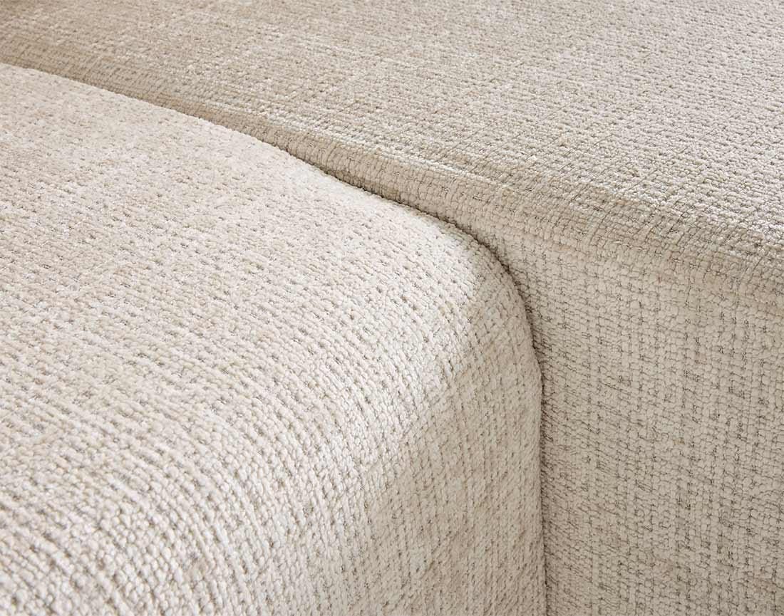 Canapé d'angle déhoussable réversible 4 places en velours texturé Topaze Canapé d'angle déhoussable réversible 4 places en velours texturé Topaze