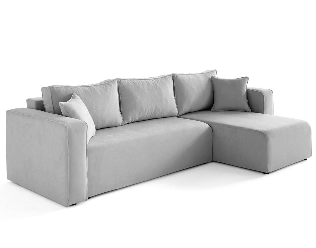 Canapé d'angle déhoussable réversible 4 places en tissu Topaze Canapé d'angle déhoussable réversible 4 places en tissu Topaze