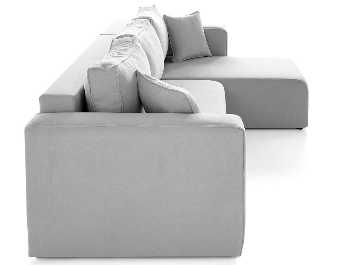 Canapé d'angle déhoussable réversible 4 places en tissu Topaze Canapé d'angle déhoussable réversible 4 places en tissu Topaze