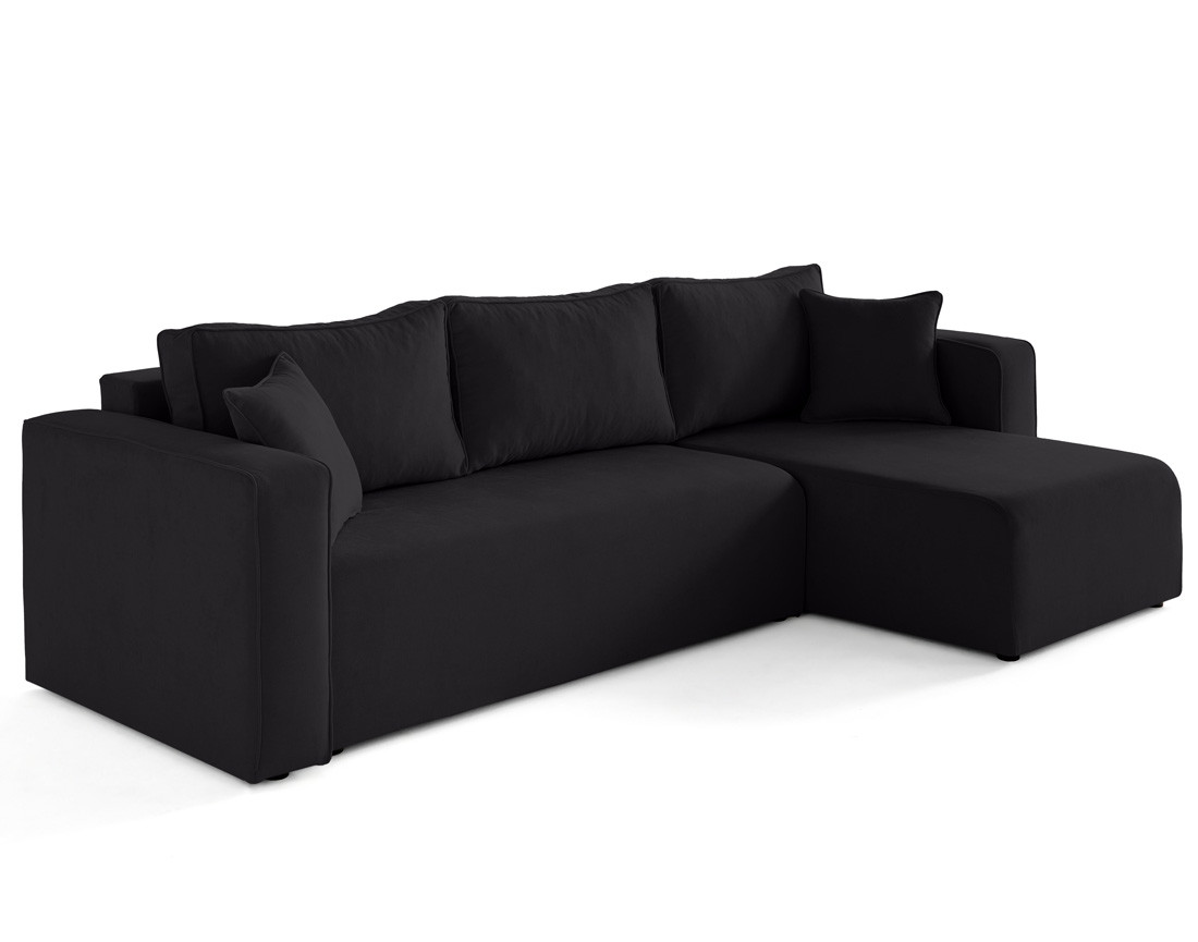 Canapé d'angle déhoussable réversible 4 places en tissu Topaze Canapé d'angle déhoussable réversible 4 places en tissu Topaze