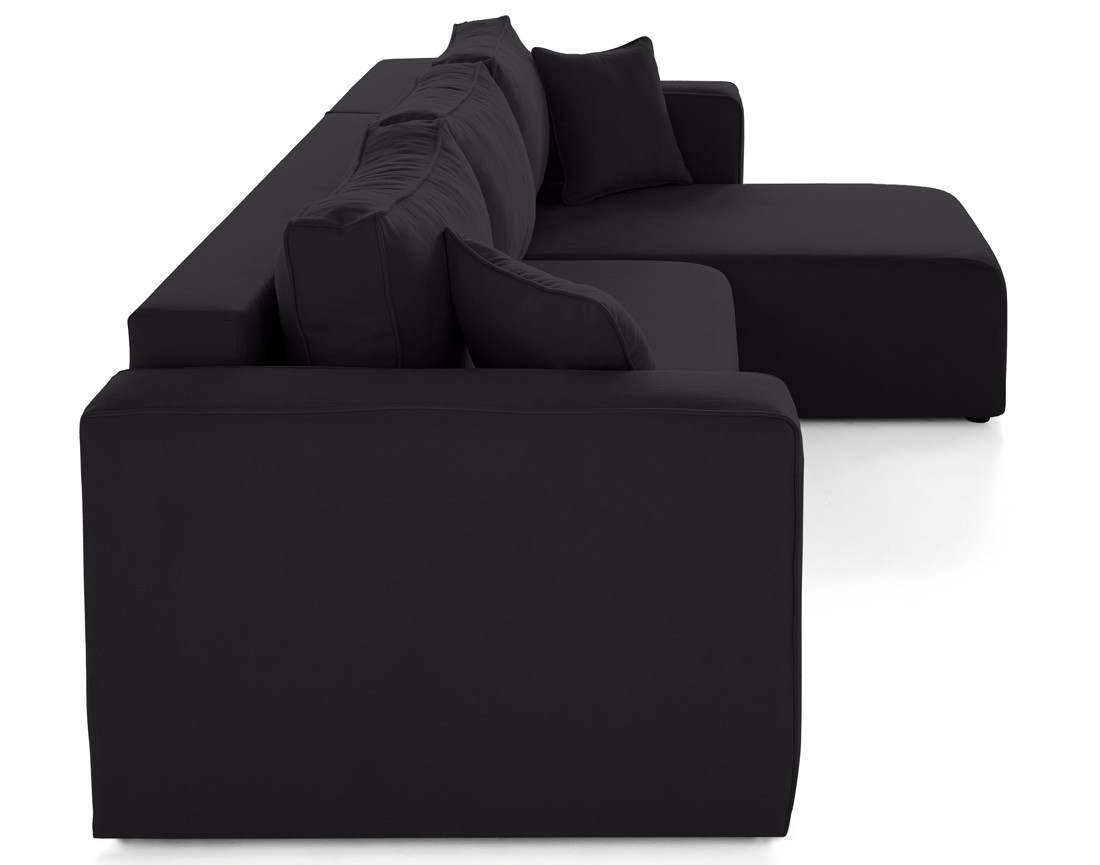 Canapé d'angle déhoussable réversible 4 places en tissu Topaze Canapé d'angle déhoussable réversible 4 places en tissu Topaze