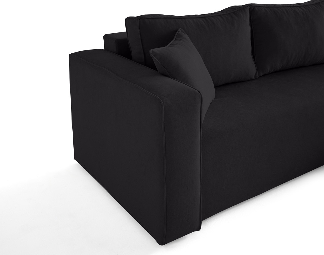 Canapé d'angle déhoussable réversible 4 places en tissu Topaze Canapé d'angle déhoussable réversible 4 places en tissu Topaze