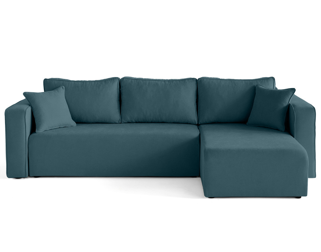 Housse en tissu pour canapé d'angle réversible 4 places Topaze